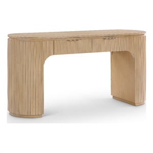 Meridian Furniture Astrid Natural Rubberwood Oak Veneer Desk