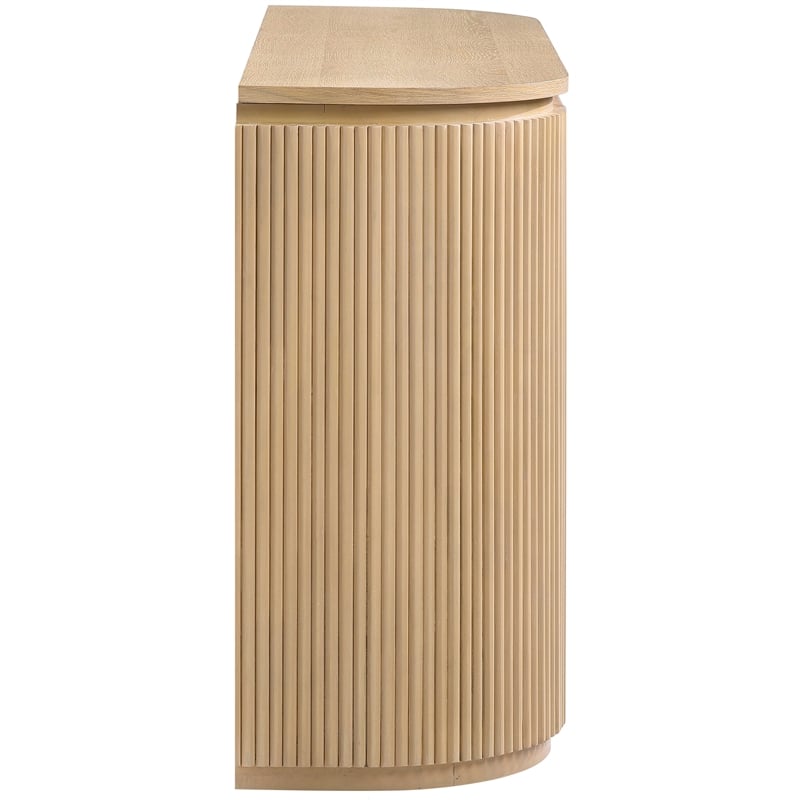 Meridian Furniture Astrid Natural Rubberwood Oak Veneer Console Table