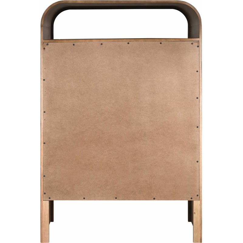 Meridian Furniture Giada Brown Oak And Ash Burl Veneer Chest