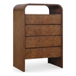 Meridian Furniture Giada Brown Oak And Ash Burl Veneer Chest
