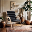 Meridian Furniture Randal Black Vegan Leather Accent Chair