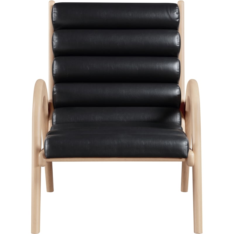 Meridian Furniture Randal Black Vegan Leather Accent Chair