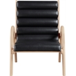 Meridian Furniture Randal Black Vegan Leather Accent Chair