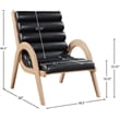 Meridian Furniture Randal Black Vegan Leather Accent Chair