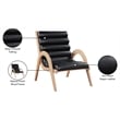 Meridian Furniture Randal Black Vegan Leather Accent Chair
