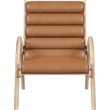 Meridian Furniture Randal Cognac Vegan Leather Accent Chair