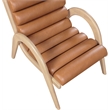 Meridian Furniture Randal Cognac Vegan Leather Accent Chair
