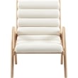Meridian Furniture Randal Cream Vegan Leather Accent Chair