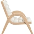 Meridian Furniture Randal Cream Vegan Leather Accent Chair