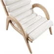 Meridian Furniture Randal Cream Vegan Leather Accent Chair