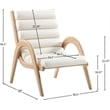 Meridian Furniture Randal Cream Vegan Leather Accent Chair
