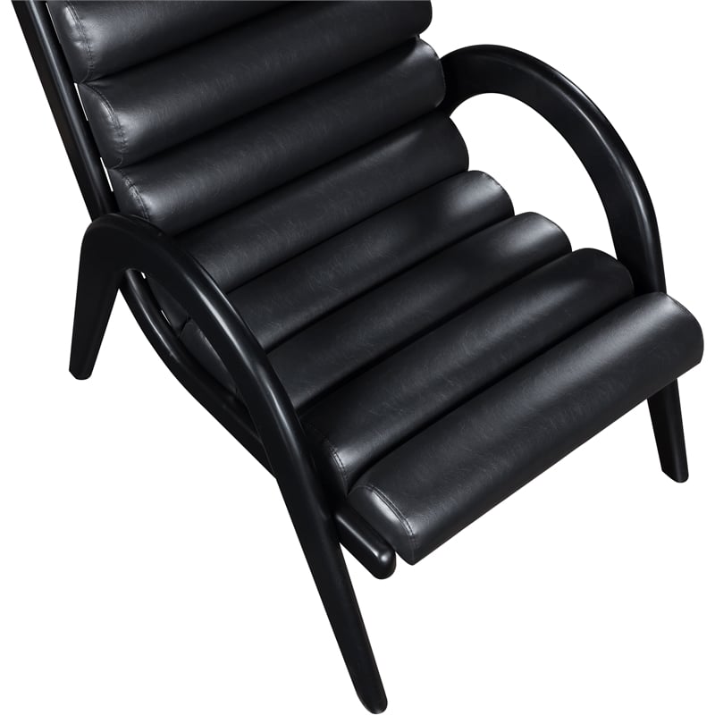 Meridian Furniture Randal Black Vegan Leather Accent Chair