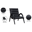 Meridian Furniture Randal Black Vegan Leather Accent Chair