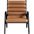 Meridian Furniture Randal Cognac Vegan Leather Accent Chair