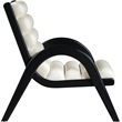 Meridian Furniture Randal Cream Vegan Leather Accent Chair