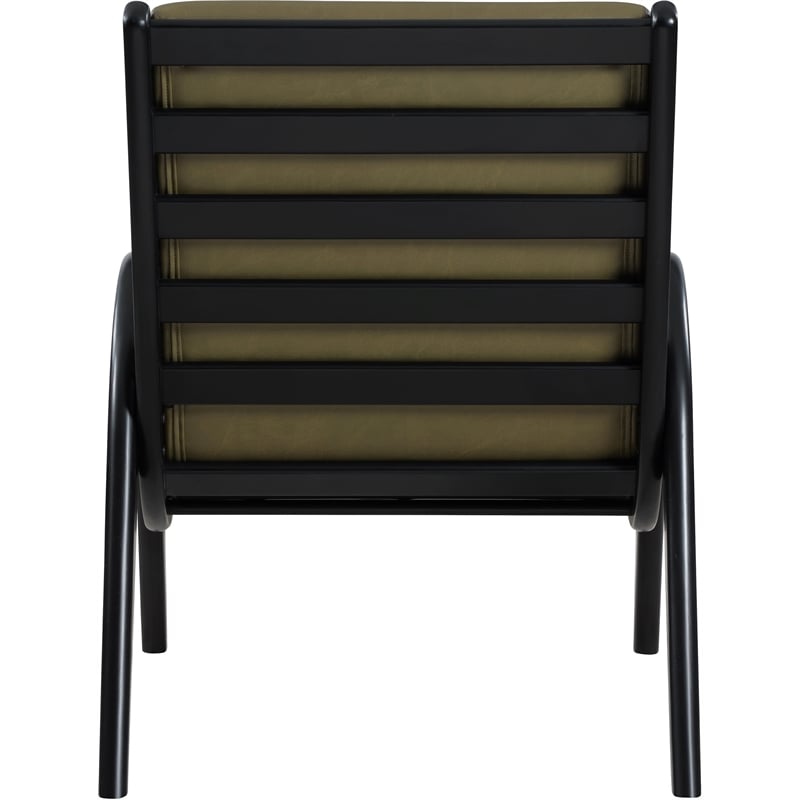Meridian Furniture Randal Olive Vegan Leather Accent Chair