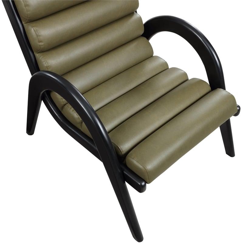 Meridian Furniture Randal Olive Vegan Leather Accent Chair