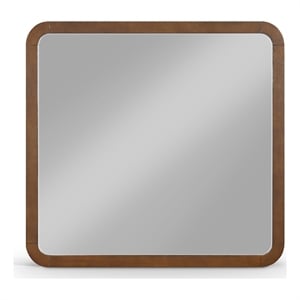 Meridian Furniture Giada Brown Oak And Ash Burl Veneer Mirror