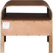 Meridian Furniture Giada Brown Oak And Ash Burl Veneer Night Stand