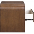 Meridian Furniture Giada Brown Oak And Ash Burl Veneer Night Stand
