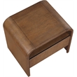 Meridian Furniture Giada Brown Oak And Ash Burl Veneer Night Stand