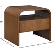 Meridian Furniture Giada Brown Oak And Ash Burl Veneer Night Stand