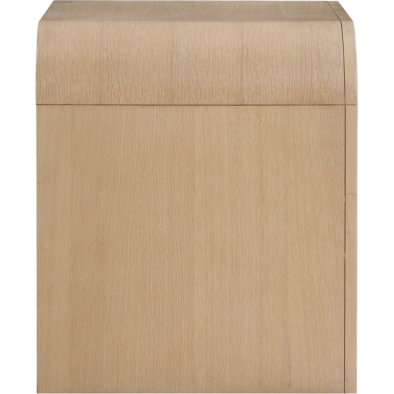 Meridian Furniture Giada Natural Oak And Ash Burl Veneer Night Stand