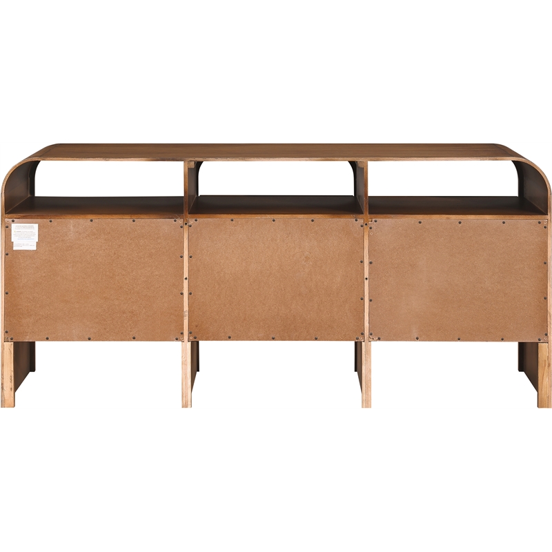 Meridian Furniture Giada Brown Oak And Ash Burl Veneer Dresser