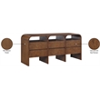 Meridian Furniture Giada Brown Oak And Ash Burl Veneer Dresser