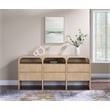 Meridian Furniture Giada Natural Oak And Ash Burl Veneer Dresser