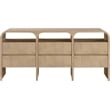 Meridian Furniture Giada Natural Oak And Ash Burl Veneer Dresser