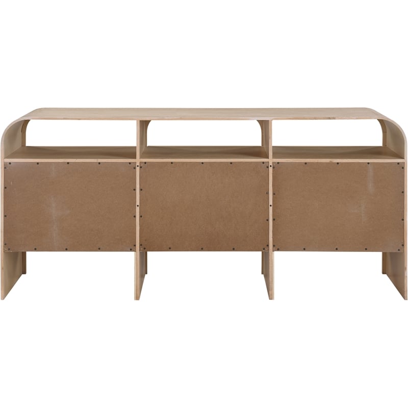 Meridian Furniture Giada Natural Oak And Ash Burl Veneer Dresser