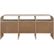 Meridian Furniture Giada Natural Oak And Ash Burl Veneer Dresser