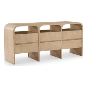 Meridian Furniture Giada Natural Oak And Ash Burl Veneer Dresser