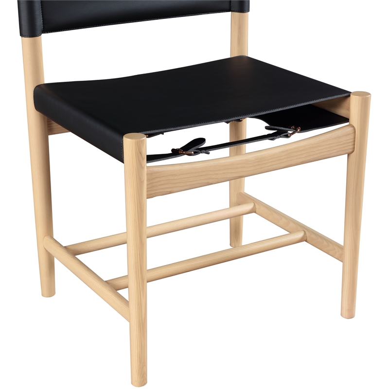 Meridian Furniture Rawlins Black Vegan Leather Dining Chair (Set of 2)