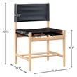 Meridian Furniture Rawlins Black Vegan Leather Dining Chair (Set of 2)