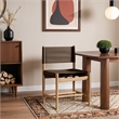 Meridian Furniture Rawlins Brown Vegan Leather Dining Chair (Set of 2)