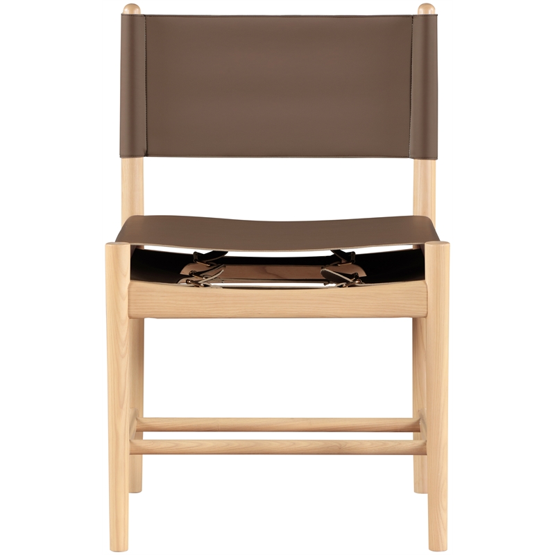 Meridian Furniture Rawlins Brown Vegan Leather Dining Chair (Set of 2)