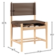 Meridian Furniture Rawlins Brown Vegan Leather Dining Chair (Set of 2)
