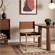 Meridian Furniture Rawlins Cognac Vegan Leather Dining Chair (Set of 2)