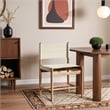 Meridian Furniture Rawlins Cream Vegan Leather Dining Chair (Set of 2)
