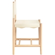 Meridian Furniture Rawlins Cream Vegan Leather Dining Chair (Set of 2)