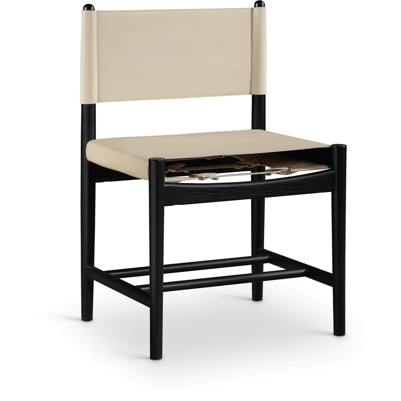 Meridian Furniture Rawlins Beige Vegan Leather Dining Chair (Set of 2)