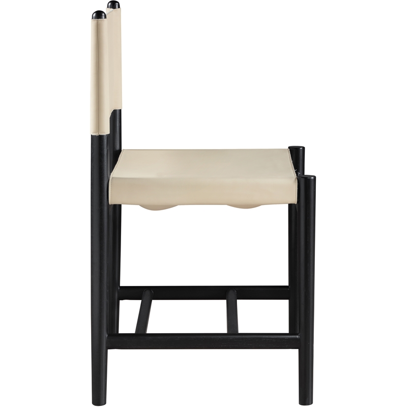 Meridian Furniture Rawlins Beige Vegan Leather Dining Chair (Set of 2)
