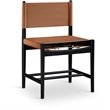 Meridian Furniture Rawlins Cognac Vegan Leather Dining Chair (Set of 2)
