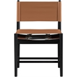 Meridian Furniture Rawlins Cognac Vegan Leather Dining Chair (Set of 2)