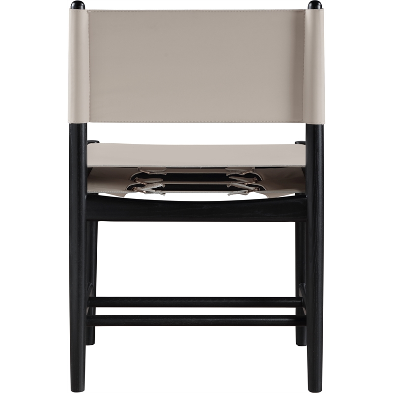 Meridian Furniture Rawlins Taupe Vegan Leather Dining Chair (Set of 2)