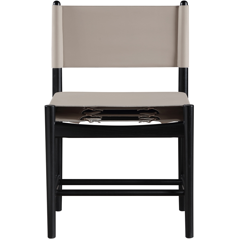 Meridian Furniture Rawlins Taupe Vegan Leather Dining Chair (Set of 2)