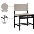 Meridian Furniture Rawlins Taupe Vegan Leather Dining Chair (Set of 2)
