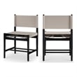 Meridian Furniture Rawlins Taupe Vegan Leather Dining Chair (Set of 2)